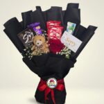 Sorry Gift Bouquet with Teddy Bear, Chocolates and Red Rose by Ideal Fresh Flower