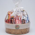 Chocolate Gift Basket in Cellophane Wrapping by Ideal Fresh Flower