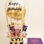 Happy Birthday Balloon Chocolate Gift Box with Cadbury Box by Ideal Fresh Flower