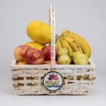 Fresh Fruit Basket with Mangoes, Apples and Bananas by Ideal Fresh Flower